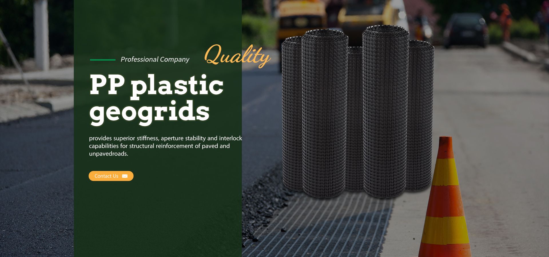 PP Geogrids de plástico