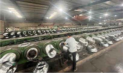 Producción de alambre galvanizado