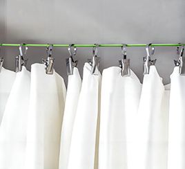 Línea de percha de ropa