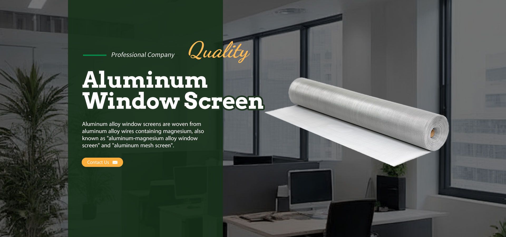 Pantalla de ventana de aluminio